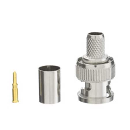 Cable Wholesale BNC Male Crimp Connector for RG6, 3PK 200-141